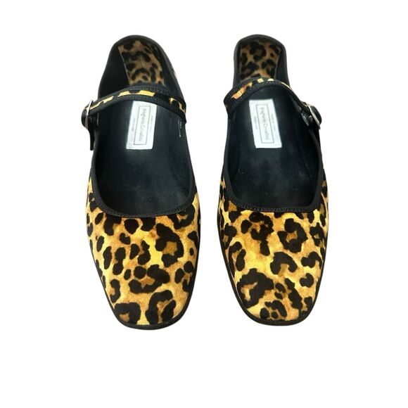 Drogheria Crivellini Square Toe Mary Jane flats in a leopard print EU 40, US 9.5 - Picture 2 of 10